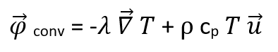 mise en équation de la convection thermique